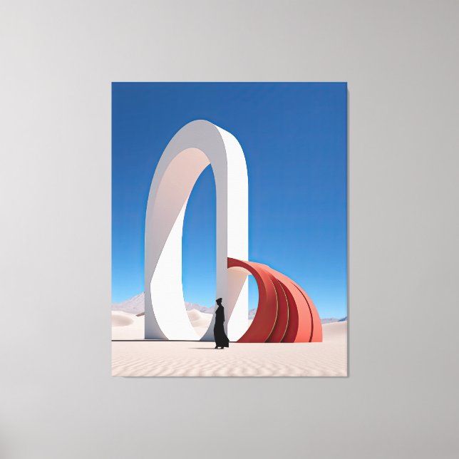 Impressão Em Tela Arcana do Deserto: Espíritos de Reflexão (Frente)