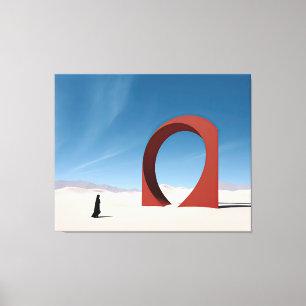 Impressão Em Tela Arcana do Deserto: Solidão do Sentinel