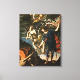 Impressão Em Tela Archangel Michael entrega almas ao puratório