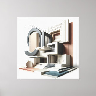 Impressão Em Tela Architectural Formscape