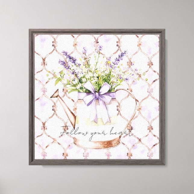 Impressão Em Tela Arco de Flores de Lavanda (Frente)