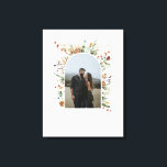 Impressão Em Tela Arco de foto de família aquarela botânica elegante<br><div class="desc">Arco de foto de família aquarela botânica elegante tela. Presente ideal para casamento,  aniversário ou Natal</div>