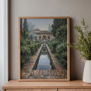 Impressão Em Tela Arco de Mármore da Alhambra Granada Arte