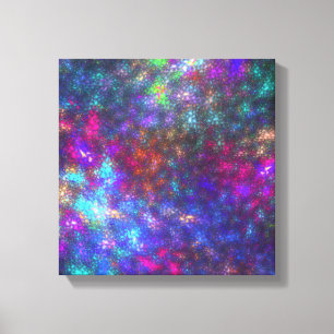 Impressão Em Tela Arco-íris do Fractal