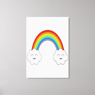 Impressão Em Tela Arco-íris sorridente