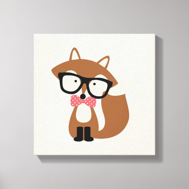 Impressão Em Tela Arco Tie Hipster Forrinha (Frente)