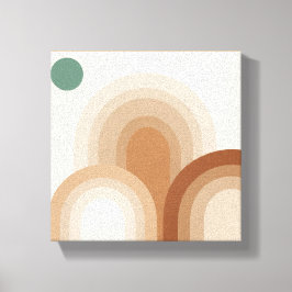 Impressão Em Tela Arcos de Sobreposição Suave - Boho Minimalista Ter