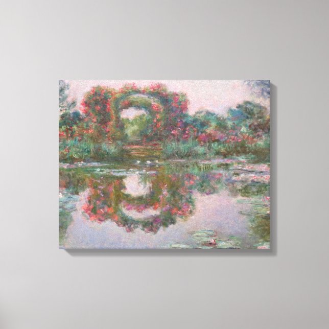 Impressão Em Tela Arcos Flores, Giverny - Claude Monet - c1913 (Frente)
