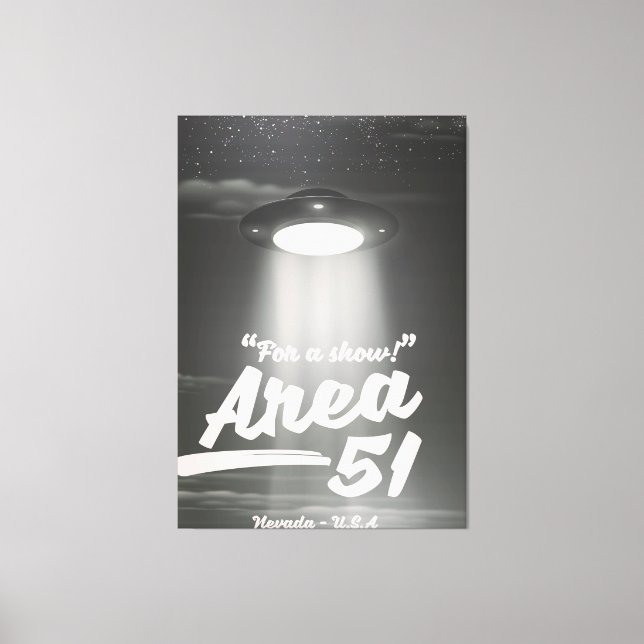 Impressão Em Tela Área 51 mono-poster (Frente)