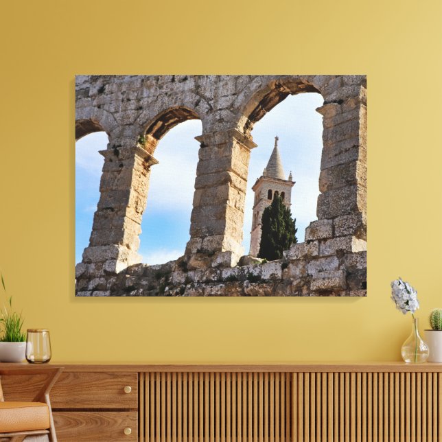 Impressão Em Tela Arena de Pula Croácia (Insitu(Sala de estar))