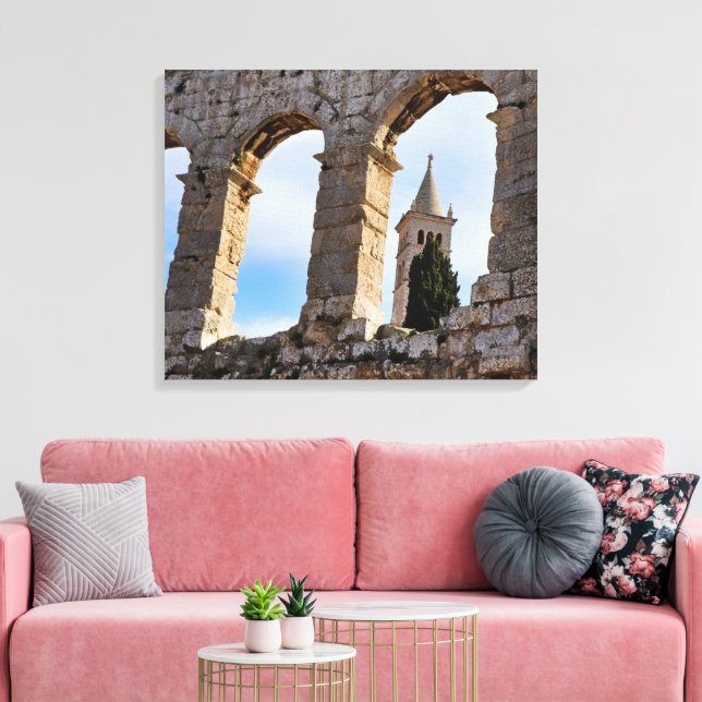 Impressão Em Tela Arena de Pula Croácia (Insitu(Sala de estar))