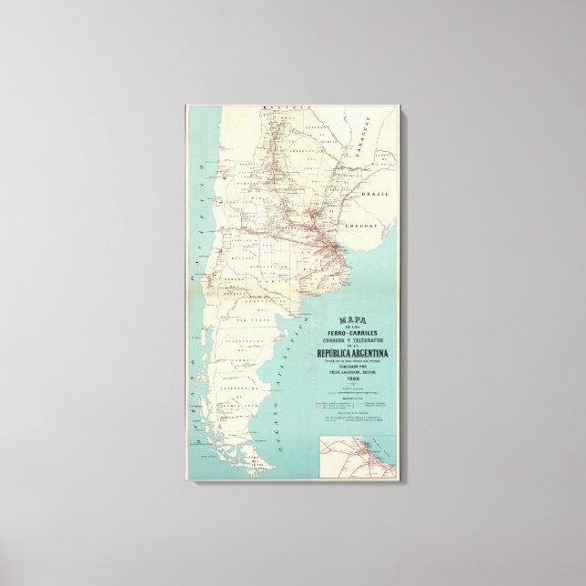 Impressão Em Tela Argentina 2 (Frente)