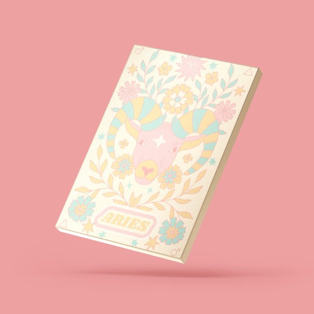 Impressão Em Tela Aries Celestial Zodiac Pastel Sonha Artes de Muro (Criador carregado)