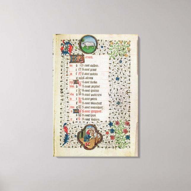 Impressão Em Tela Aries e um homem derrubando árvores (Frente)