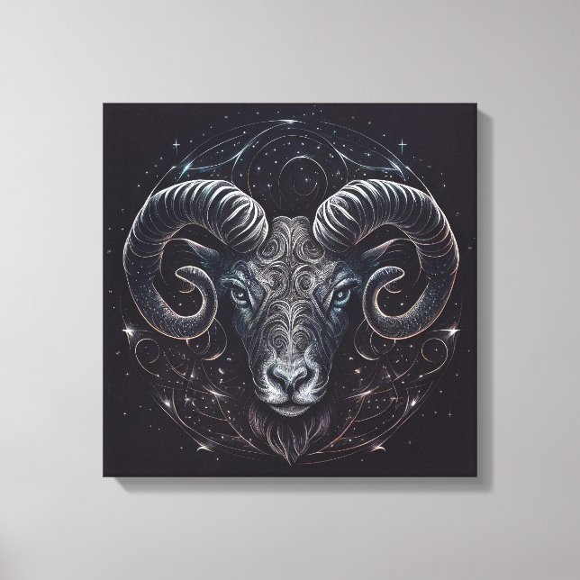 Impressão Em Tela Aries — Impressão de tela de 21 de março a 19 de a (Frente)