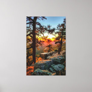 Impressão Em Tela Arizona de Pinheiros Sunset Mogollon Rim 40x60
