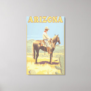 Impressão Em Tela Arizona do vaqueiro (vista lateral)
