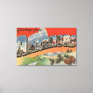 Impressão Em Tela Arkansas (cena) da paisagem - grande letra