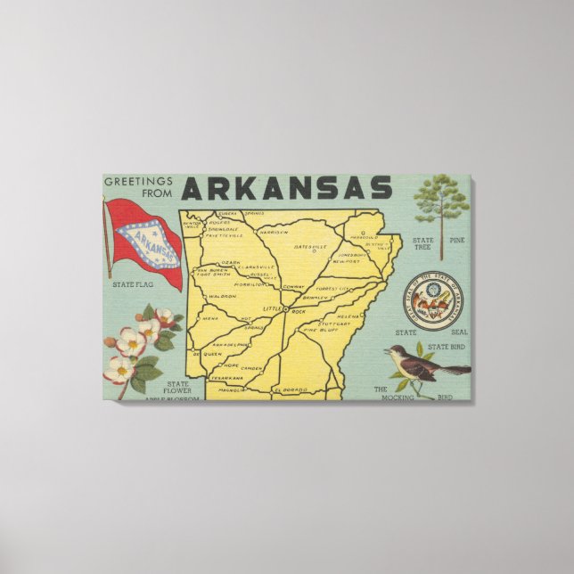 Impressão Em Tela ArkansasLarge - Letra ScenesArkansas (Frente)