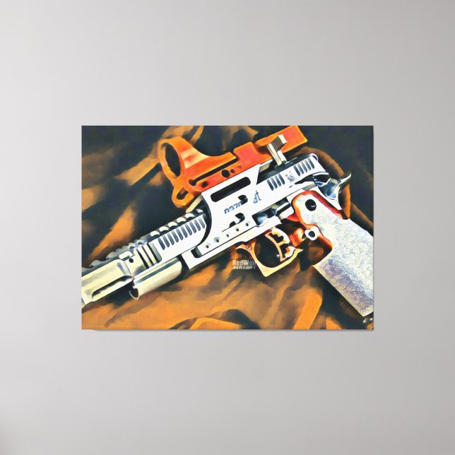 Impressão Em Tela Arma Aberta 2 (Frente)