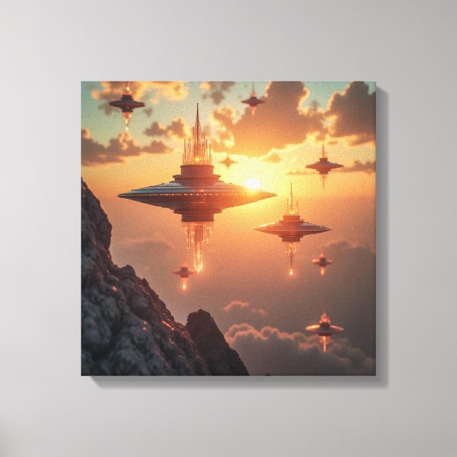 Impressão em Tela (Armada ao Nascer do Sol) (Frente)