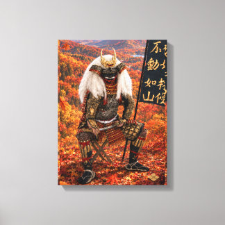 Impressão Em Tela Armadura de samurai Takeda Shingen Outono 12x16