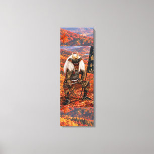 Impressão Em Tela Armadura de samurai Takeda Shingen Outono 12x36