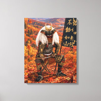 Impressão Em Tela Armadura de samurai Takeda Shingen Outono 16x20