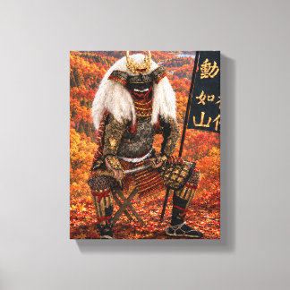 Impressão Em Tela Armadura de Samurai Takeda Shingen Outono 8x10