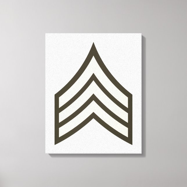 Impressão Em Tela Army Sergeant rank (Frente)