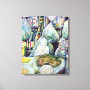 Impressão Em Tela Aromas secos ao Sol de Singapura