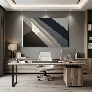 Impressão Em Tela Arquitetura Concreta Abstrata Minimalista