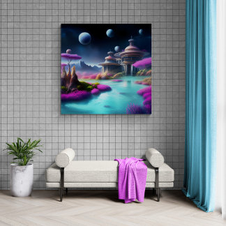 Impressão Em Tela Arquitetura cósmica