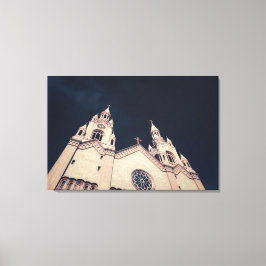 Impressão Em Tela Arquitetura da Fachada da Igreja