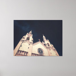 Impressão Em Tela Arquitetura da Fachada da Igreja
