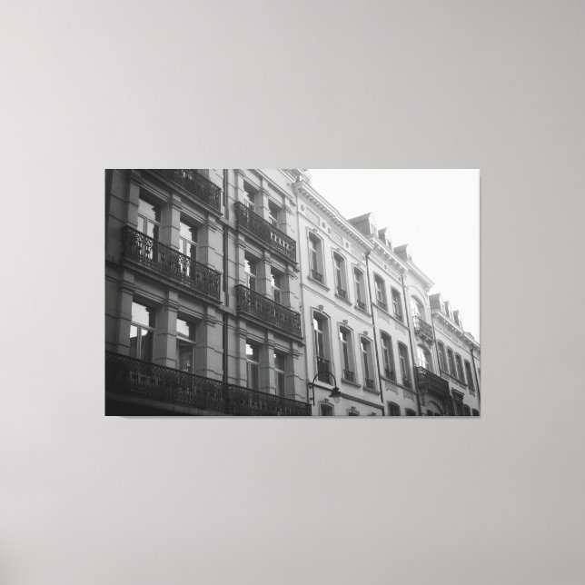 Impressão Em Tela Arquitetura de Bruxelas (Frente)