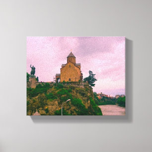Impressão Em Tela Arquitetura de rua Tbilisi Georgia Cityscape