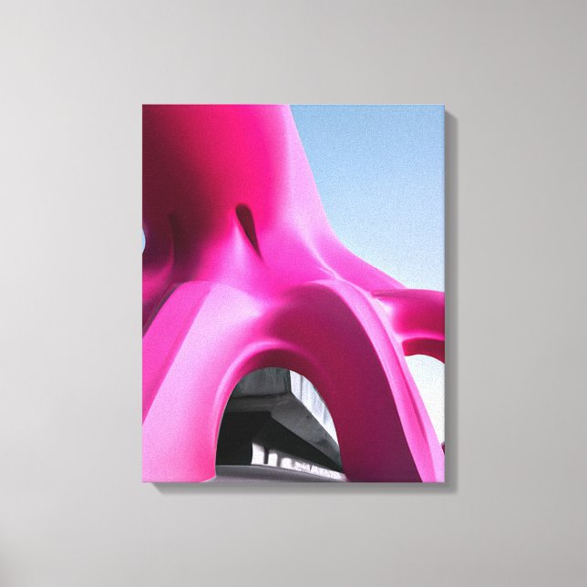 Impressão Em Tela Arquitetura octo-rosa (Frente)