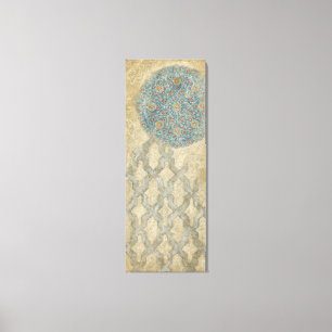 Impressão Em Tela Arranjo Floral Decortivo De Tapeçaria De Prata