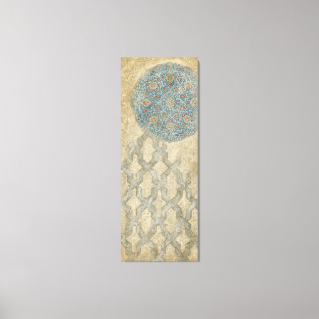 Impressão Em Tela Arranjo Floral Decortivo De Tapeçaria De Prata (Frente)