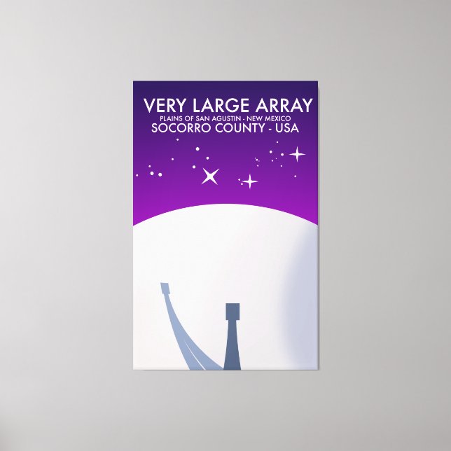 Impressão Em Tela Array muito grande observatório de arte espacial. (Frente)