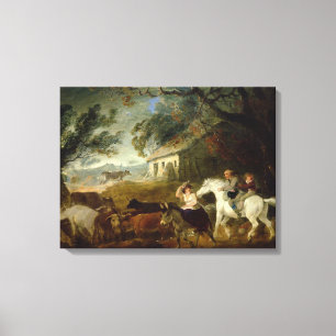 Impressão Em Tela Arredondando-se acima antes da tempestade, 1805