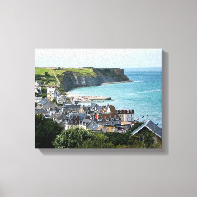 Impressão Em Tela Arromanches, Normandia, França (Frente)
