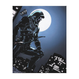 Impressão Em Tela Arrow   Green Arrow In Moonlight