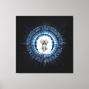 Impressão Em Tela Arsencia Arte Fractal Eetética Prateada Leve