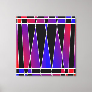 Impressão Em Tela Art Deco "Fraturado" por Kenneth Yoncich