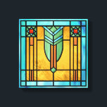 Impressão Em Tela Art Deco StainGlass 3<br><div class="desc">impressão de canvas de 12" x 12" com a imagem de um trabalho de arte de vidro colorido com o talo de Art Deco, que lembra determinadas 1920. Ver impressão de acrílico correspondente, impressão de metal, poster e decalque de parede. Veja toda a coleção This & Aquela tela Print na...</div>