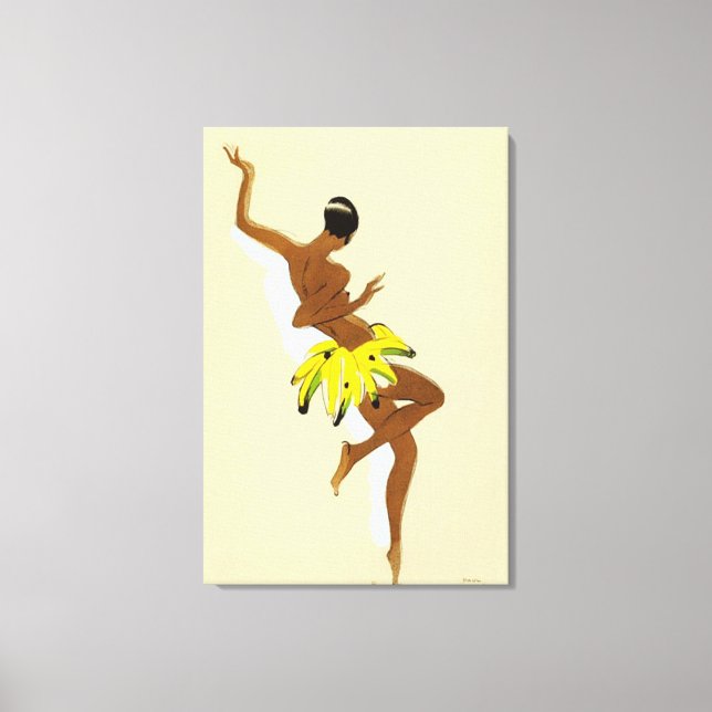 Impressão Em Tela Art Deco | Trovão negro por Paul Colin (Frente)