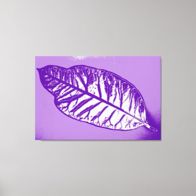 Impressão Em Tela Art Leaf Purple Autumn (Frente)