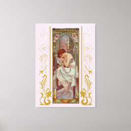Impressão Em Tela Art Noveau Night Rest de Alphonse Mucha